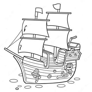 Karton Piratska Lada Sa Blagom Bojanka 37173-8126