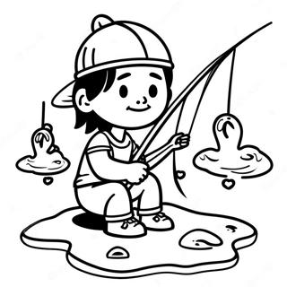 Bojanka Domorodackog Decaka Koji Peca 37456 8189