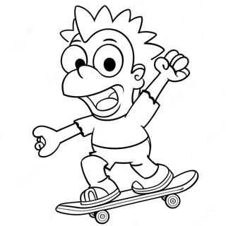Bojanka Barta Simpsona Sa Skateboardom 37652-8218