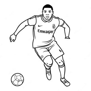 Bojanka Kylian Mbappe Koji Trci S Loptom 38186-8351