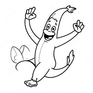 Bojanka Sa Smesnom Bananom Koja Plese 38736-8462