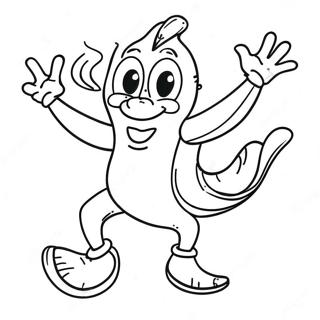 Bojanka Sa Smesnom Bananom Koja Plese 38736-8463