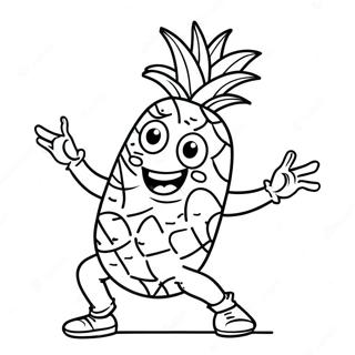 Bojanka Smesnog Ananasa Koji Plese 39915-8729