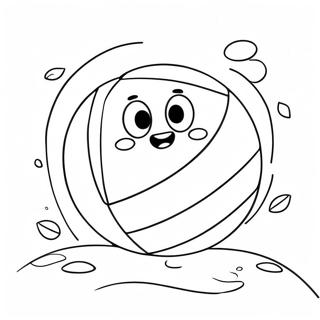 Bojanka Sa Slatkim Crtanim Odbojkasima 41088-8981