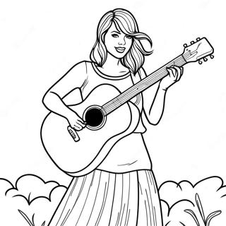 Bojanka Sa Tejlor Svift Koja Drzi Gitaru 4108 1391