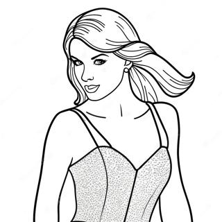 Bojanka Sa Tejlor Svift U Sjajnoj Haljini 4109 1193