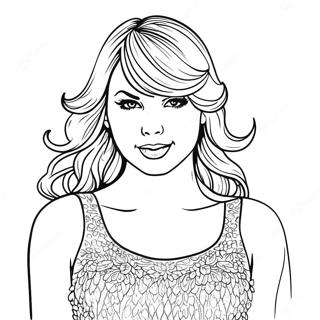 Bojanka Sa Tejlor Svift U Sjajnoj Haljini 4109 1194