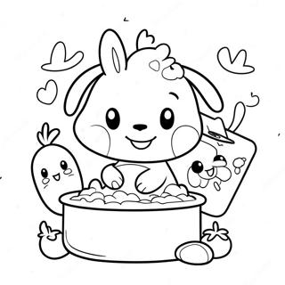 Pochacco Se Igra Sa Prijateljima Bojanka 41351-9034