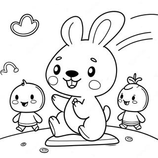 Pochacco Se Igra Sa Prijateljima Bojanka 41351-9036