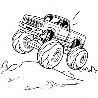 Bojanka Sa Monster Truckom Koji Preskocuje Prepreke 4287-2575