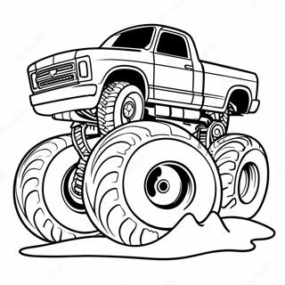 Bojanka Sa Monster Truckom Koji Gazi Automobile 4289 1767