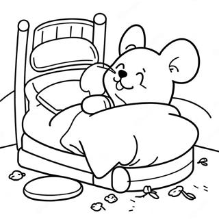 Sanjivi Mis U Udobnom Krevetu Za Bojanje 43375-9485