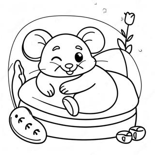 Sanjivi Mis U Udobnom Krevetu Za Bojanje 43375-9488