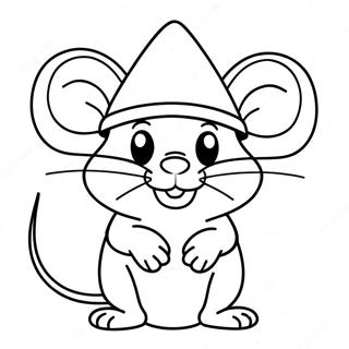 Smesni Mis Sa Sesirom Za Bojanje 43376-9491