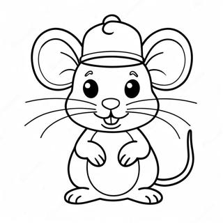 Smesni Mis Sa Sesirom Za Bojanje 43376-9492