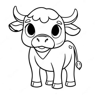 Kartonasta Krava Sa Velikim Ocima Bojanka 45225-9910