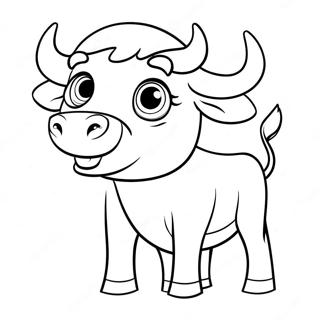 Kartonasta Krava Sa Velikim Ocima Bojanka 45225-9912