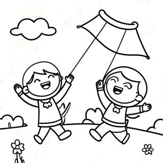 Srecna Deca Koja Lete Sa Zmajicama Bojanka 45317-9919