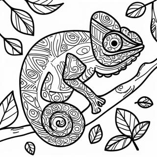 Bojanka Kameleon U Kamuflazi Sa Listovima 45942 10061