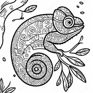 Bojanka Kameleon U Kamuflazi Sa Listovima 45942 10062