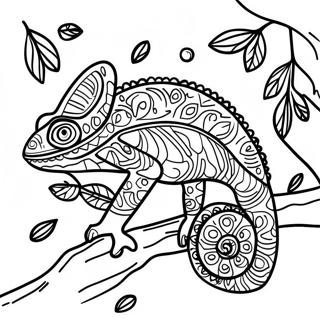 Bojanka Kameleon U Kamuflazi Sa Listovima 45942 10063