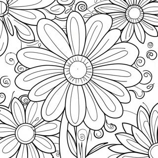 Mastovita Cvetnja Tratincice Na Stranici Za Bojanje 470-623