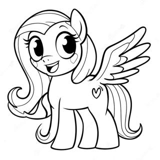 Fluttershy Sa Velikim Osmehom Za Bojanku 47288-10350
