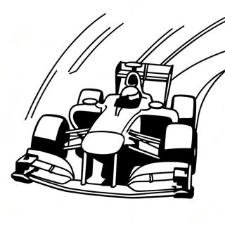 F1 Automobil Koji Se Kliza Oko Ugla Bojanka 48182-10547