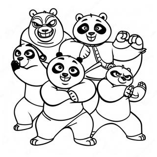 Bojanka Tima Besnih Pet Iz Kung Fu Pande 48977-10721