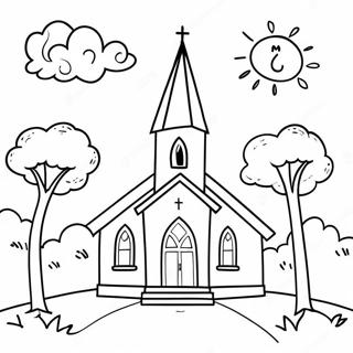 Bojanka Suncanog Dana U Crkvi 49066-10739