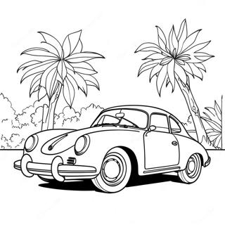 Klasicni Porsche 356 Na Stranici Za Bojanje 49521-10841