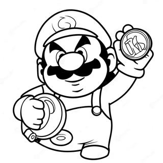 Wario Drzi Zlatnu Kovanicu Bojanka 50167-10974