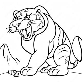 Snazni Sabljozubi Tigar Bojanka 50915-11137