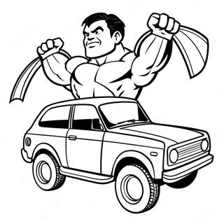 Snazni Superheroj Podize Auto Za Bojanje 5369 949