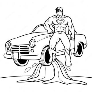 Snazni Superheroj Podize Auto Za Bojanje 5369 950