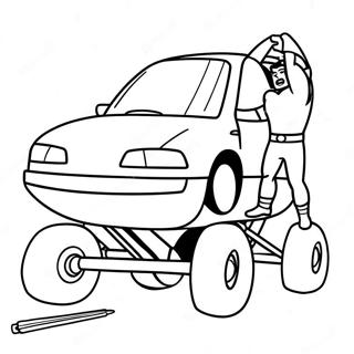 Snazni Superheroj Podize Auto Za Bojanje 5369 951