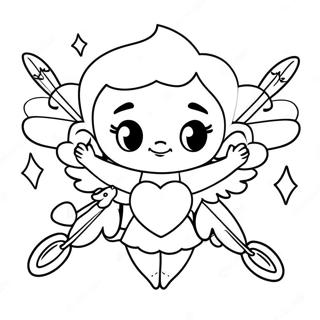 Bojanka Ca Cupid Sa Strelicama U Obliku Srca 53925-11801