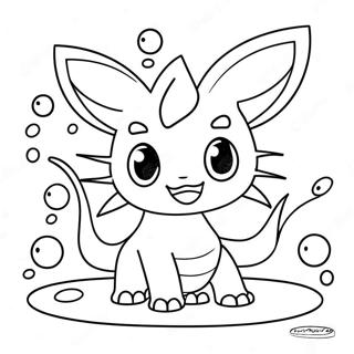 Vaporeon Se Igra Sa Vodnim Vilama Bojanka 54271-11879