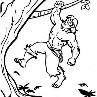 Tarzan Se Penje Na Drvo Za Bojanje 54362 11898