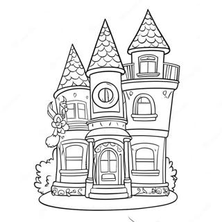 Bojanka Sa Sarenim Macjim Dvorcem Iz Gabbinog Lutkarskog Doma 5446-535