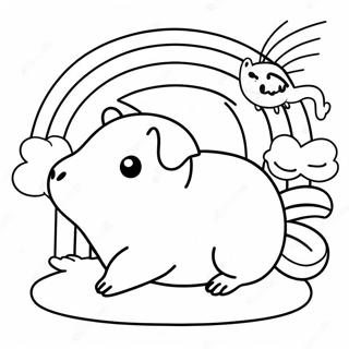 Razigrana Morska Svinja U Dugi Za Bojanje 54991-12041