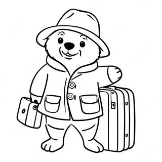 Medved Paddington Kako Drzi Kofer Bojanka 57016 12478