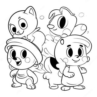 Klasicni Crtani Likovi Na Bojisnoj Stranici 57941 12687