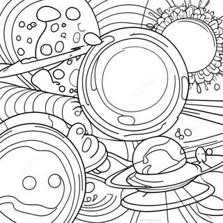 Detaljni Planeti Suncevog Sistema Za Bojanje 5813-2365