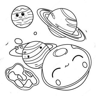 Zabavan Suncev Sistem Sa Vanzemaljcima Za Bojanje 5814-1149