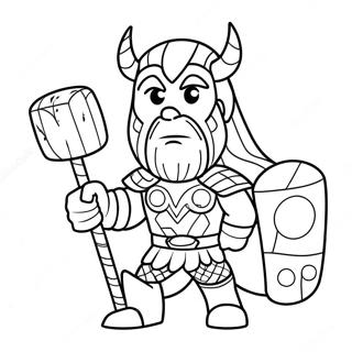 Thor Sa Mjolnirom Bojanka 59204 12978