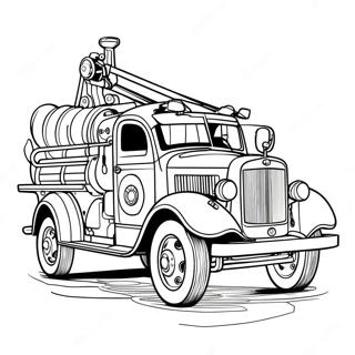 Bojanka Vintage Vatrogasnog Kamiona 59686-13085