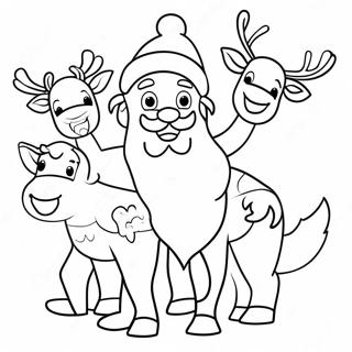 Deda Mraz Sa Irvasima Bojanka 59855 13116