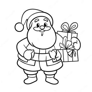 Veseli Deda Mraz Sa Poklonima Bojanka 59857-13124