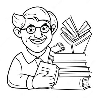 Inspirativni Ucitelj Sa Knjigama Bojanka 62057-13673